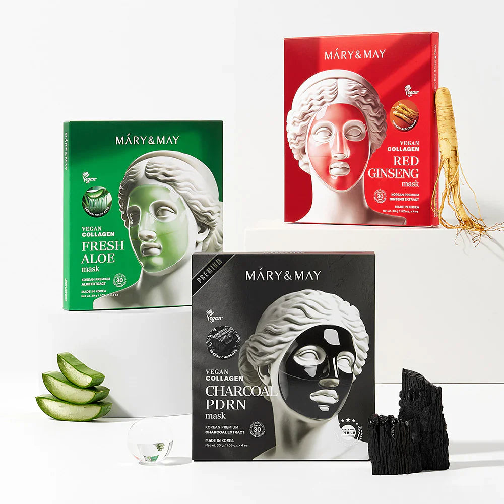 Mary & May Vegan Collagen Fresh Aloe Mask 30g