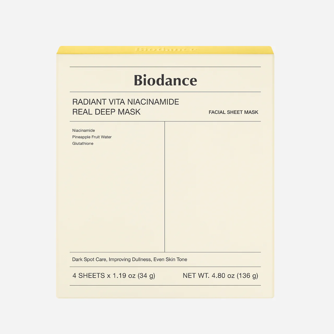 BIODANCE Radiant Vita Niacinamide Real Deep Mask (1 sheet)