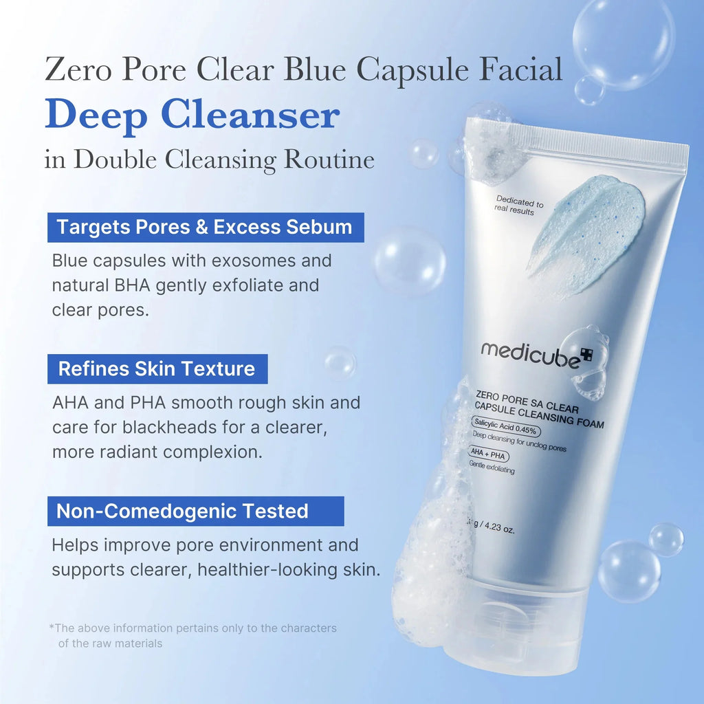 medicube Zero Pore Clearing Capsule Cleansing Foam 120g
