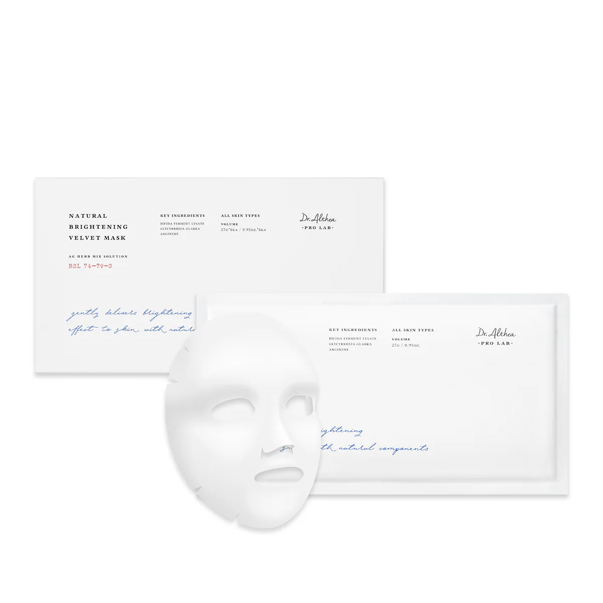 Dr. Althea Natural Brightening Velvet Mask(6pcs)