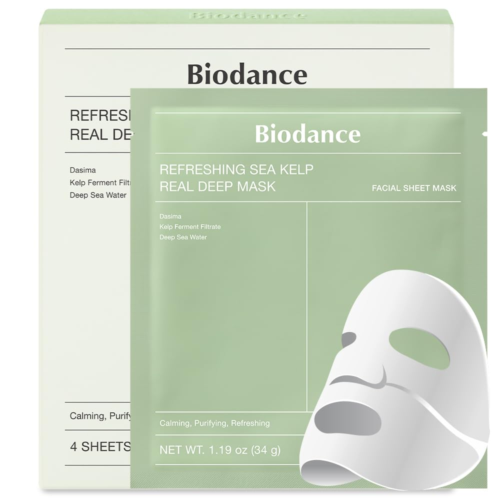 BIODANCE Refreshing Sea kelp Real Deep Mask 1.19oz(34g) x 4ea