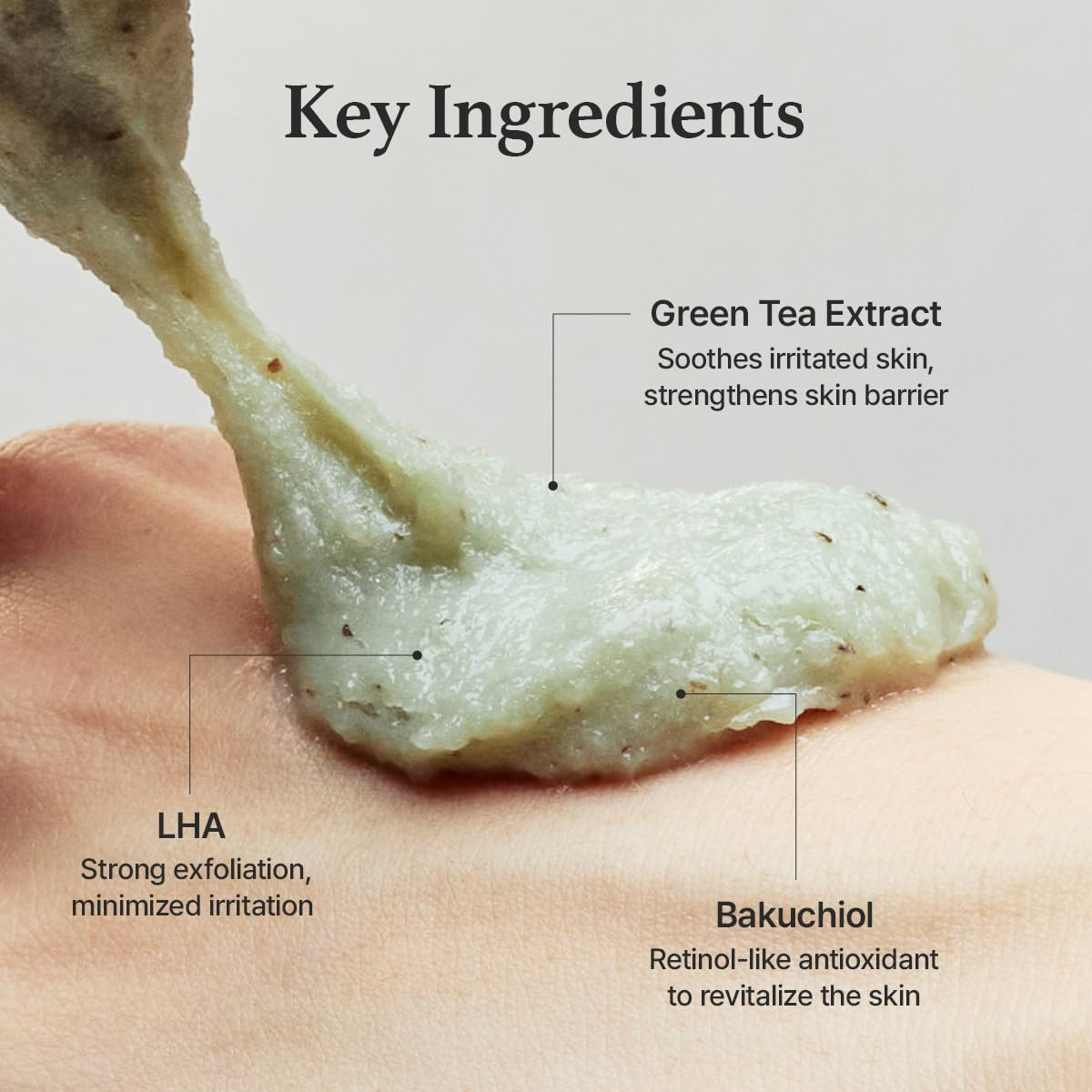 Arencia Green Tea + LHA Deep Pore Rice Cake Cleanser 150mL