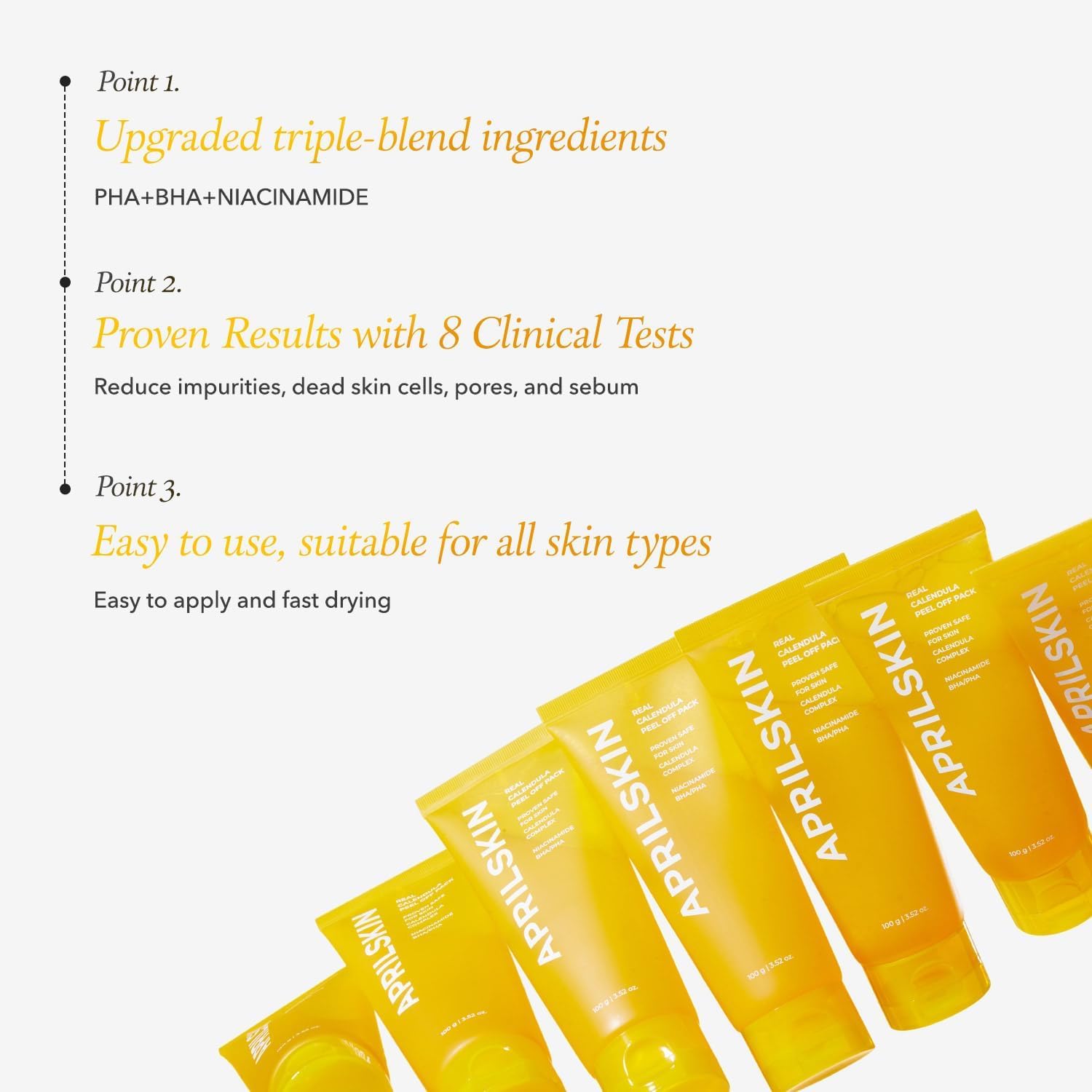 Aprilskin Calendula Peel Off Pore Minimizing Facial Mask 100g / 3.52Fl.oz