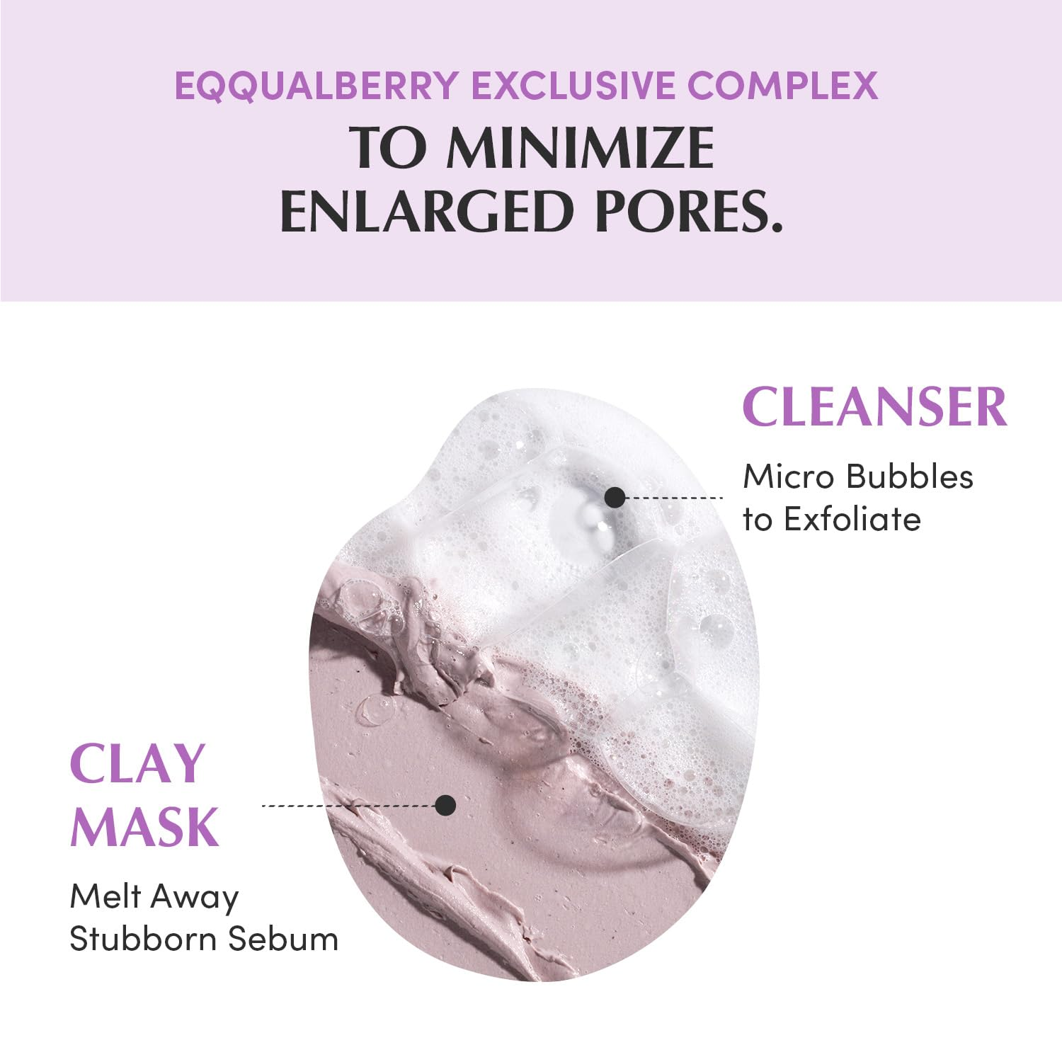 EQQUALBERRY Purple Rice Pore Purifying Pack Cleanser 130g