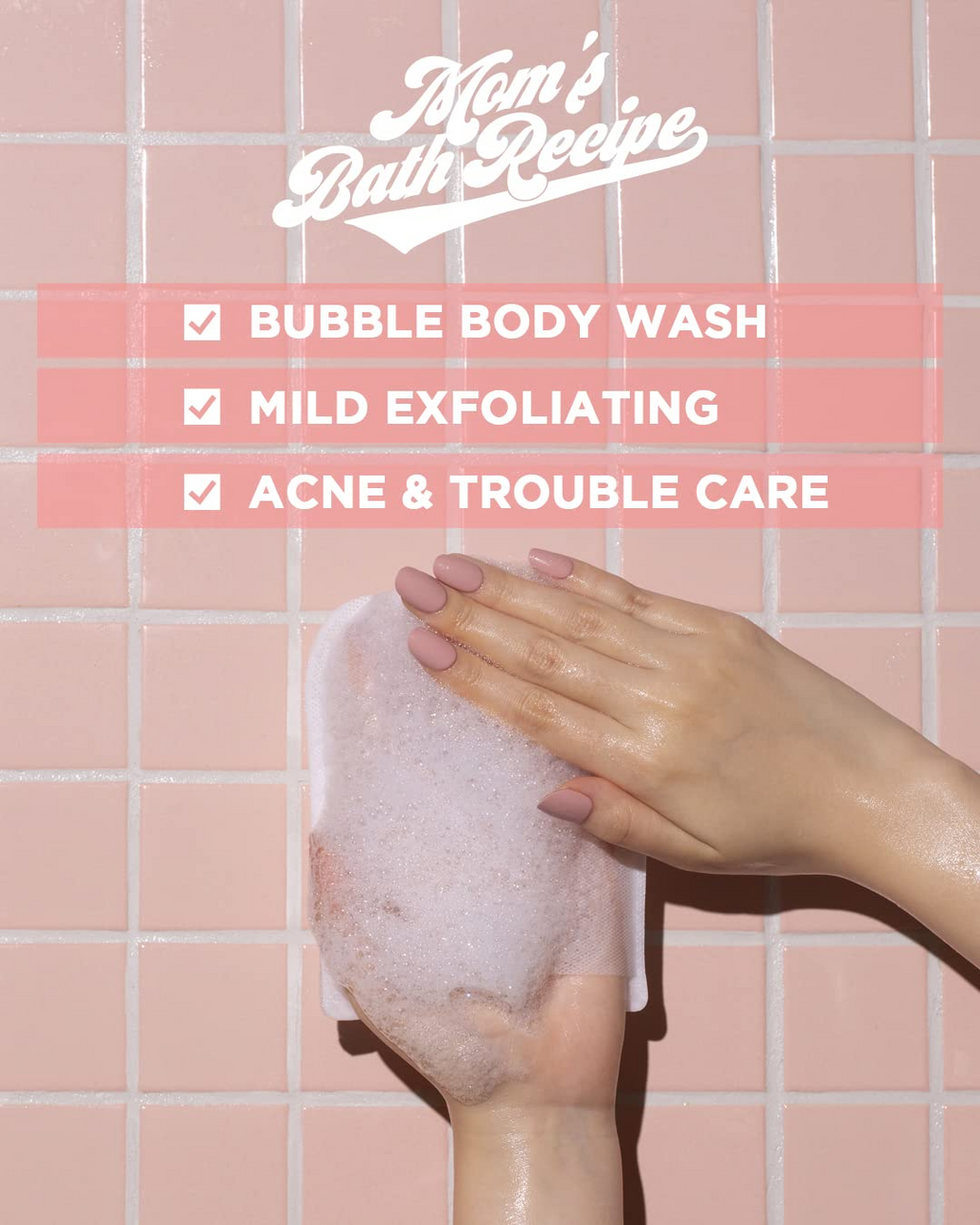 Mom’s Bath Recipe Body Peeling Pad Trouble Care (Single Sheet)