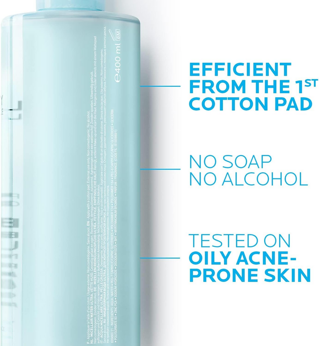 LA ROCHE-POSAY Effaclar Micellar Water Ultra For Oily Skin 400mL