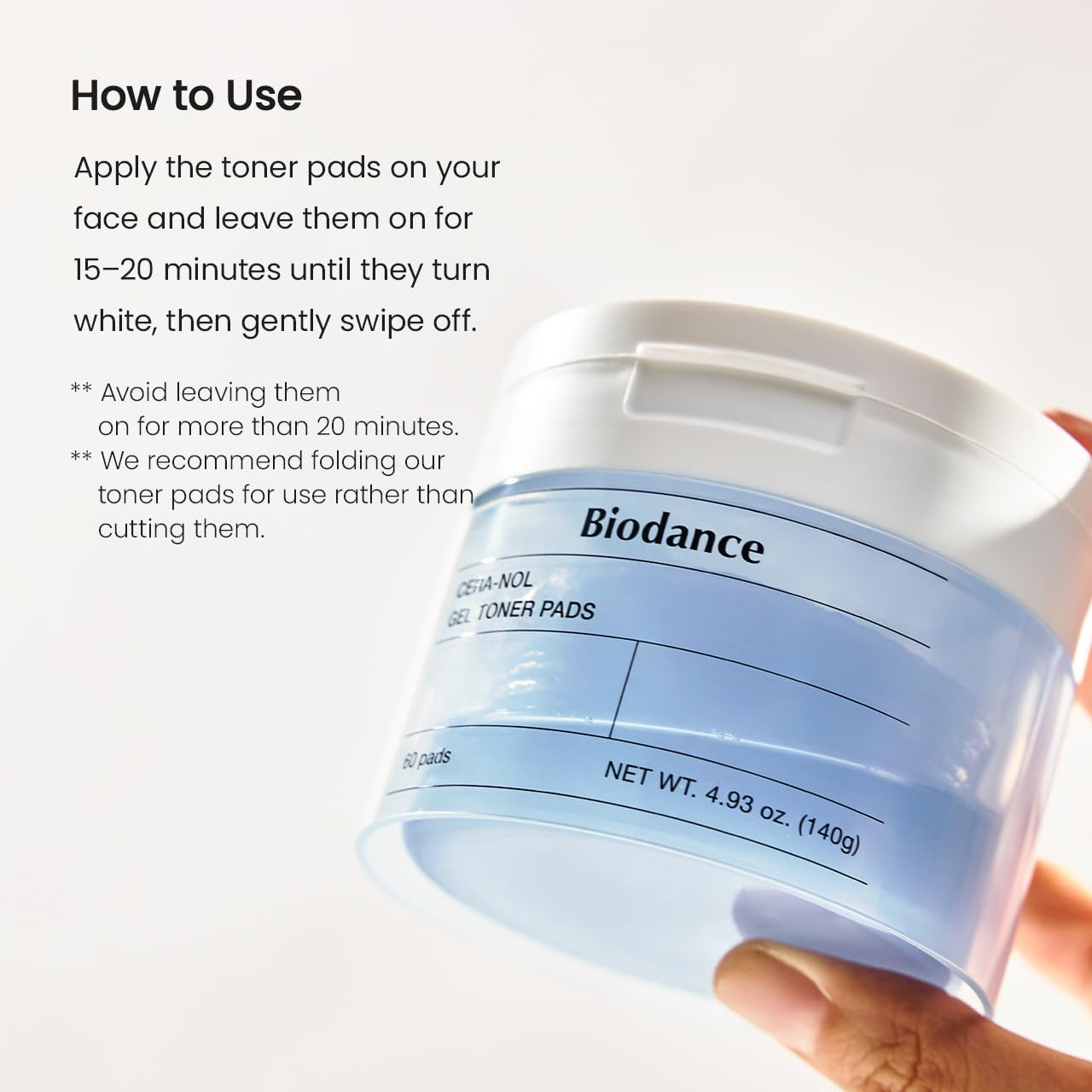 BIODANCE Cera-nol Gel Toner Pads (60 Pads/140g)