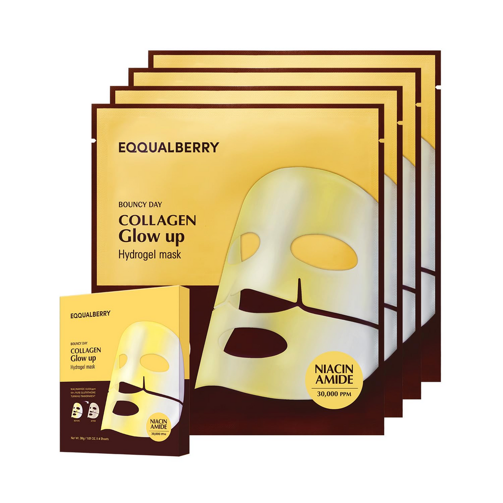 EQQUALBERRY Collagen Glow Up Mask 30g x 4 Sheets
