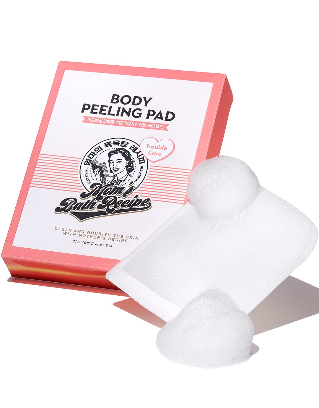 Mom’s Bath Recipe Body Peeling Pad Trouble Care (Single Sheet)