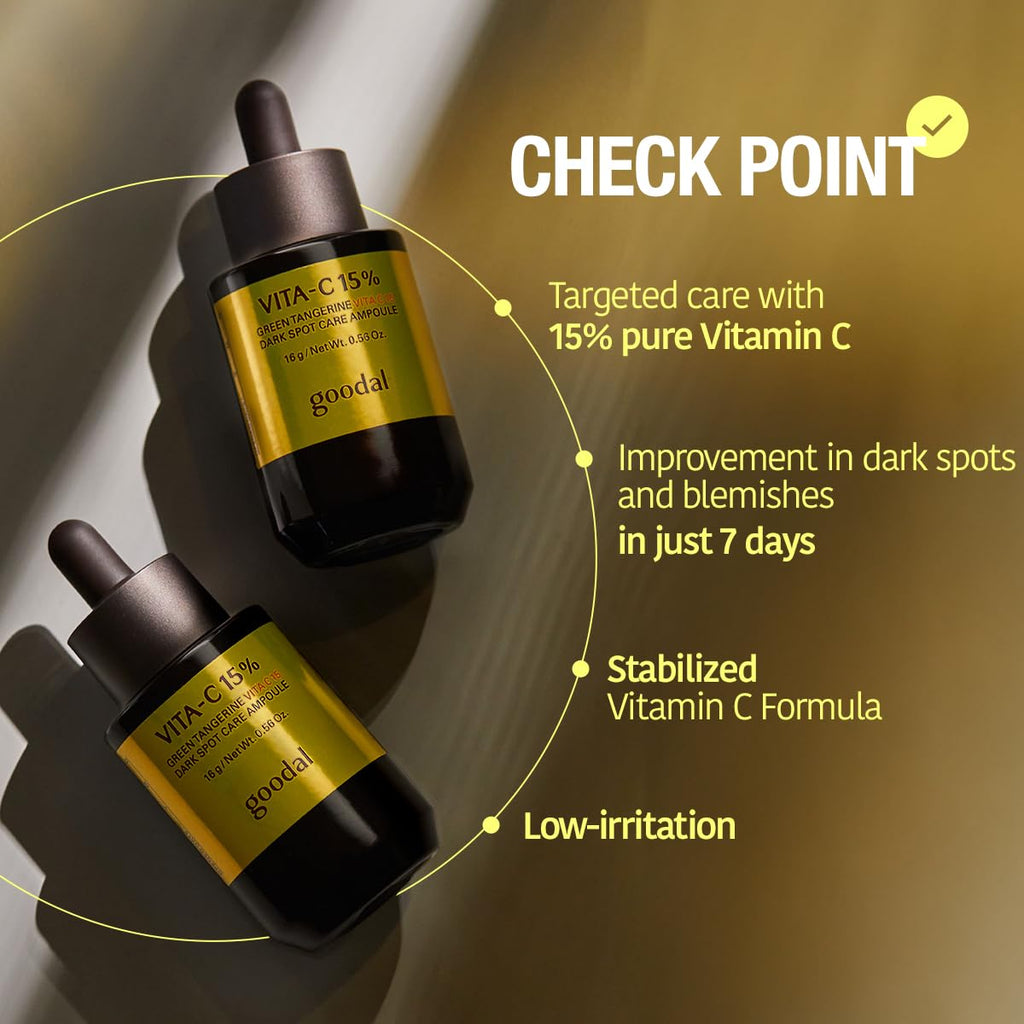 Goodal Green Tangerine Vita C 15 Dark Spot Care Ampoule 16g.