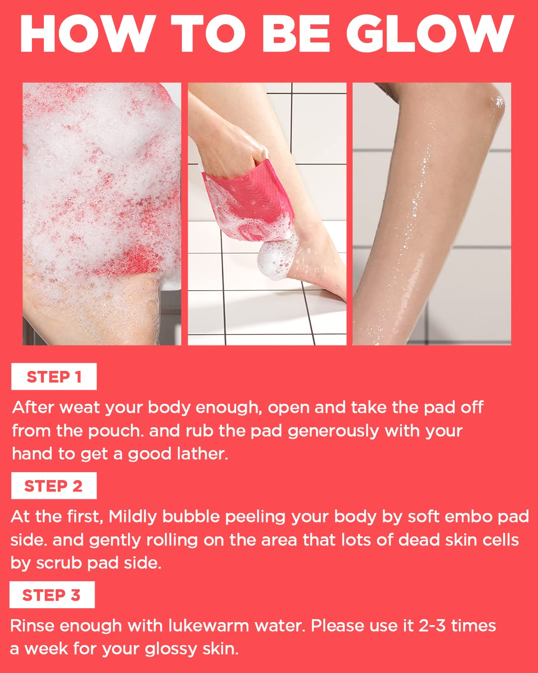 Mom’s Bath Recipe Body Peeling Pad Strong (Single Sheet)