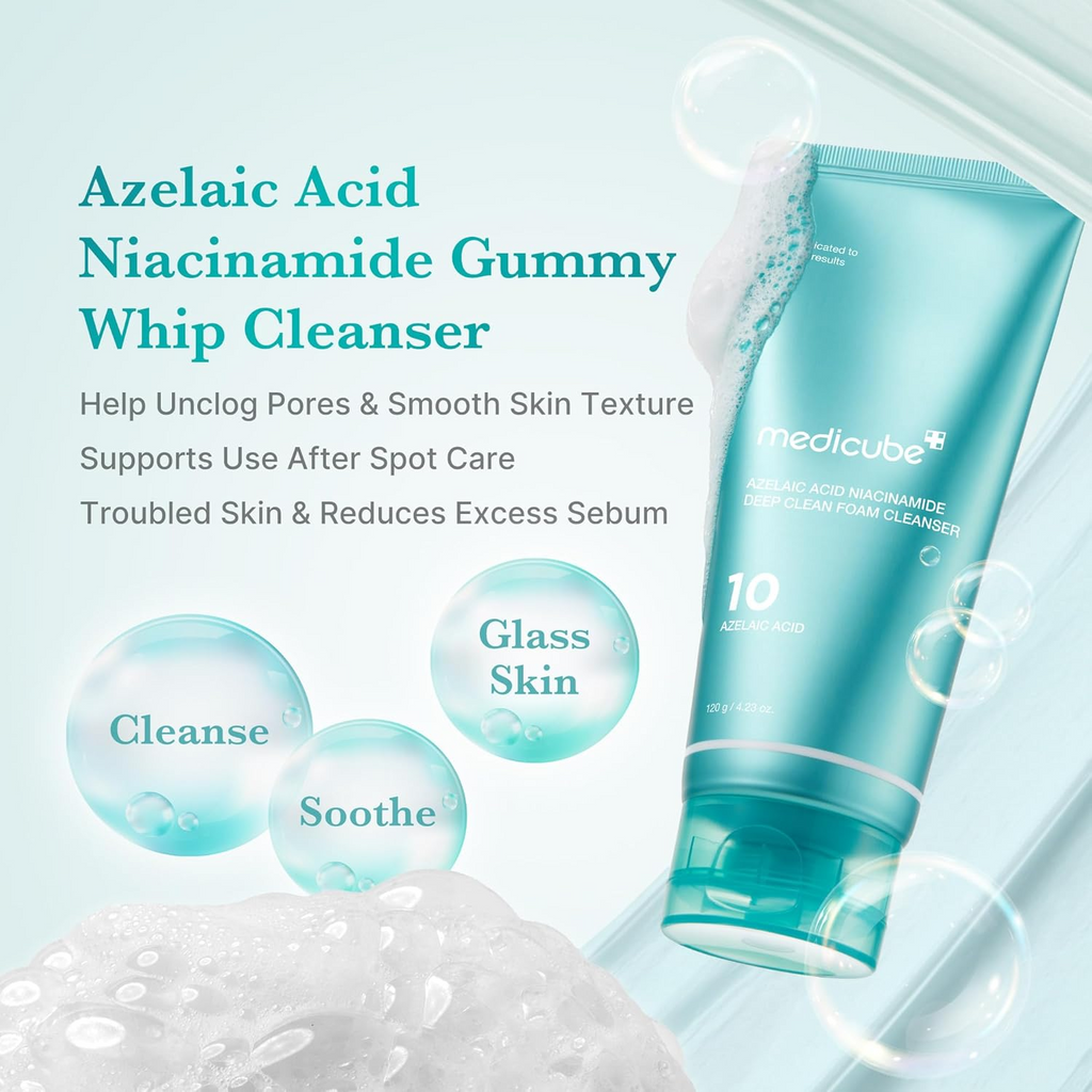 medicube Azelaic Acid And Niacinamide Deep Clean Foam Cleanser 120g