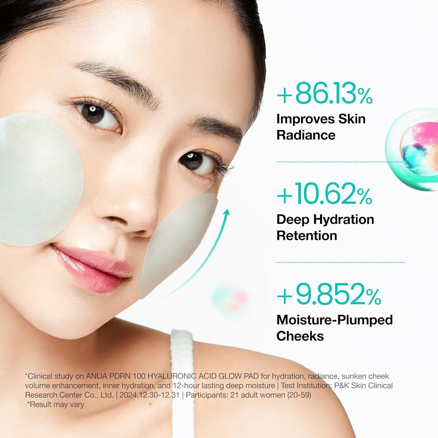 Anua PDRN 100 Hyaluronic Acid Glow 60 Pads