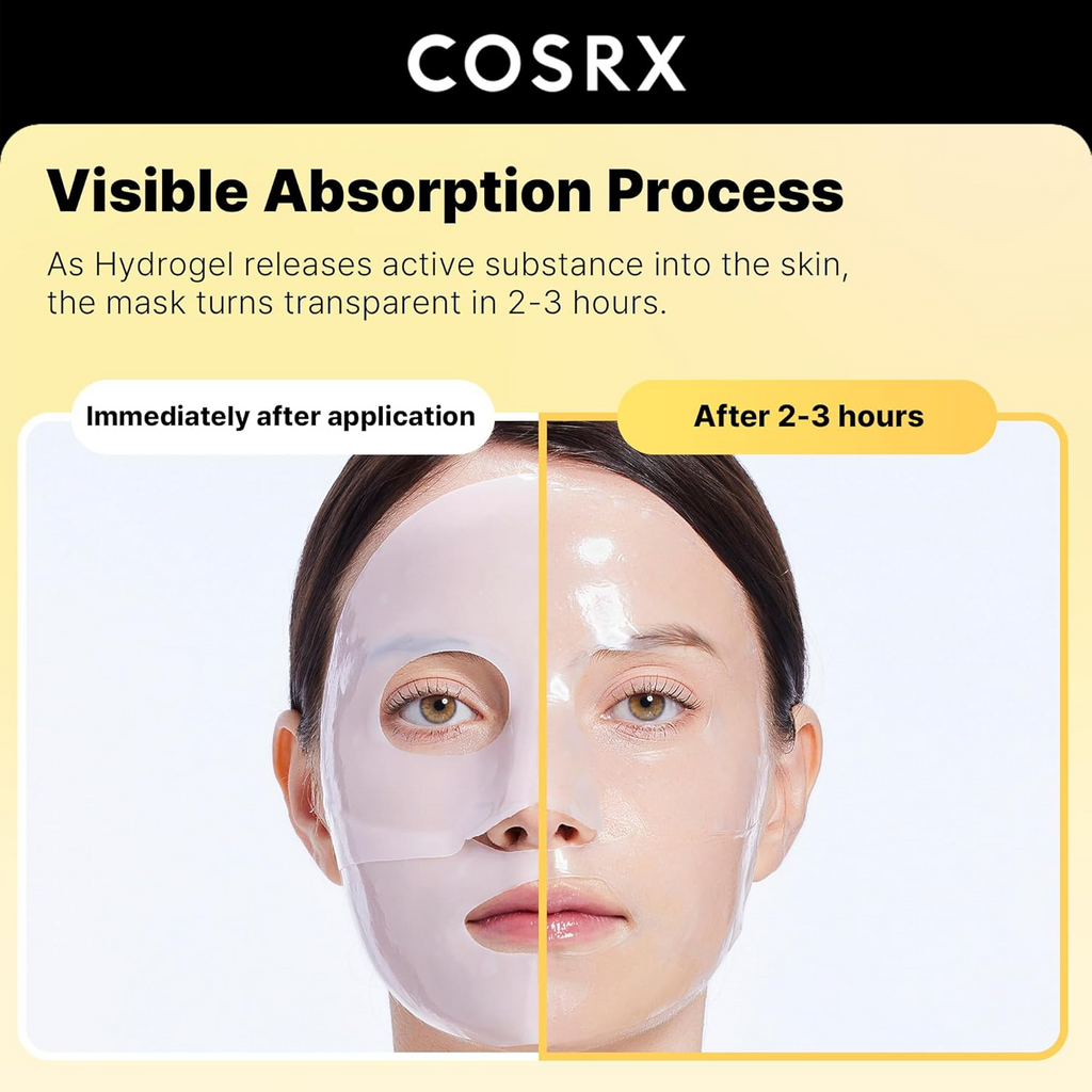 COSRX Advanced Snail Mucin Glass Glow Hydrogel Face Masks 3ea