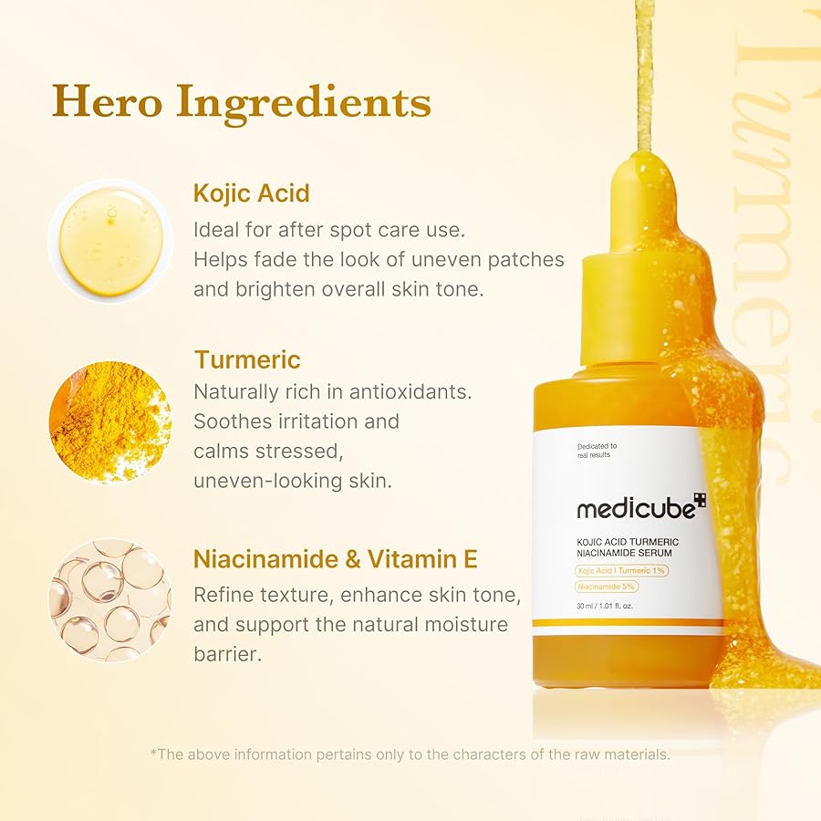 Medicube Kojic Acid Turmeric Brightening Bundle (6-Step Complete Glow Routine)