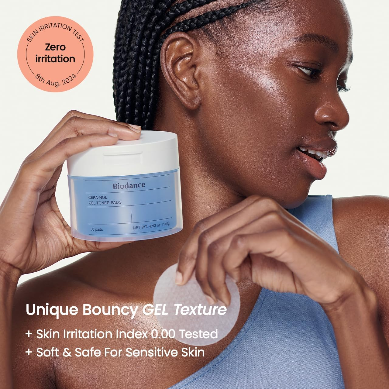 BIODANCE Cera-nol Gel Toner Pads (60 Pads/140g)