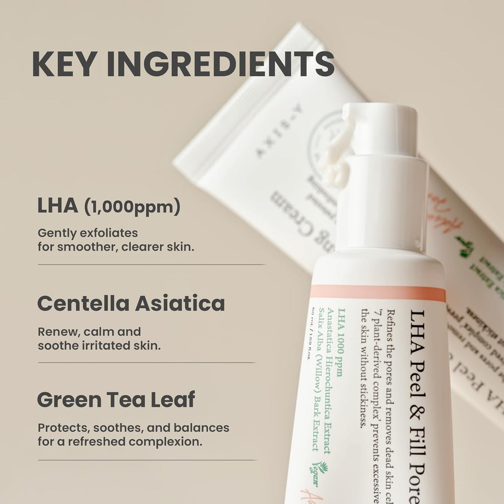 AXIS-Y LHA Peel & Fill Pore Balancing Cream | 50 ml / 1.69 fl. Oz.
