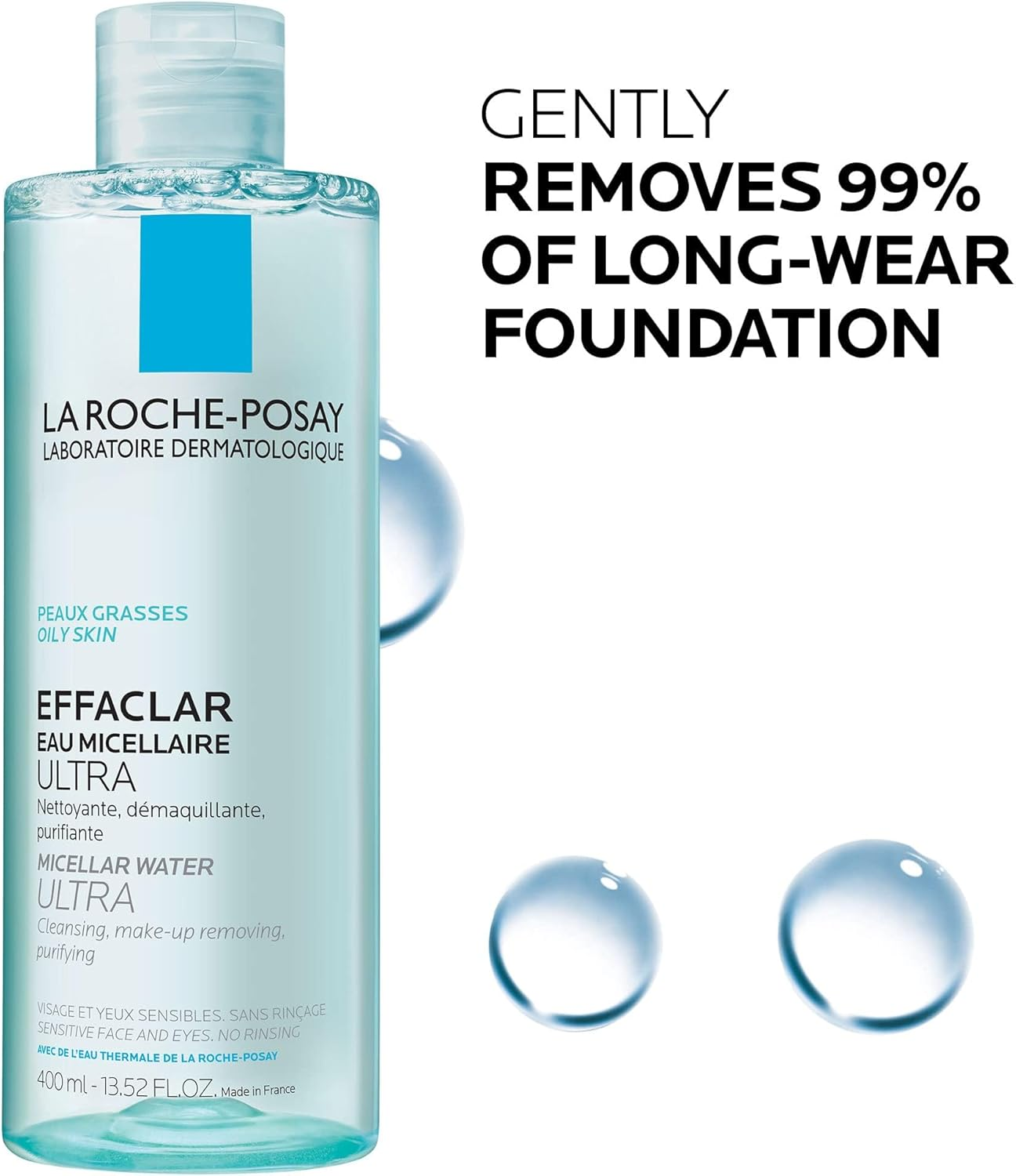 LA ROCHE-POSAY Effaclar Micellar Water Ultra For Oily Skin 400mL