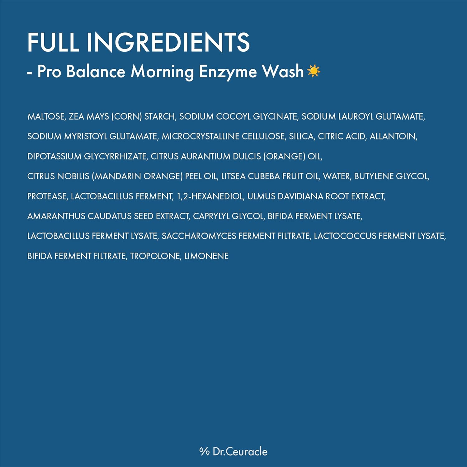 Dr.Ceuracle Pro Balance Enzyme Face Wash 50g