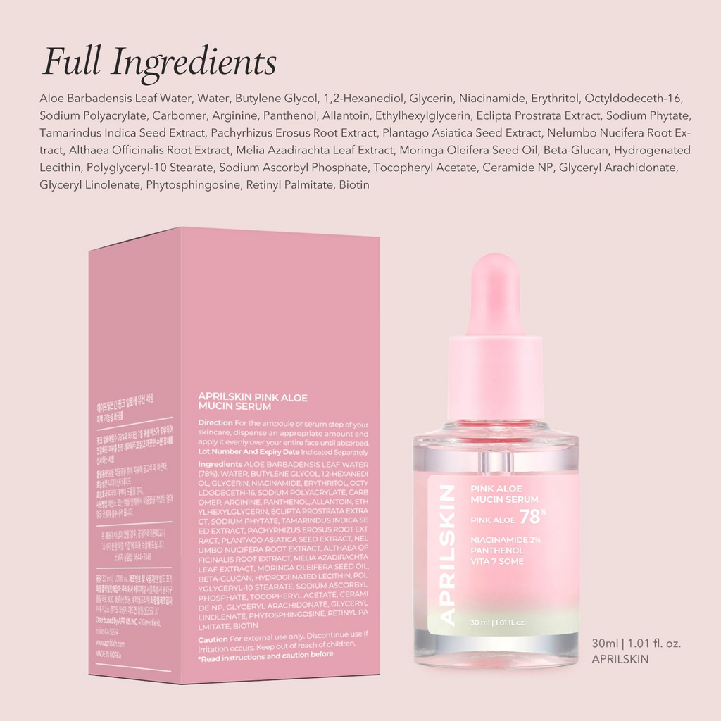 APRILSKIN Pink Aloe Mucin Serum 30mL