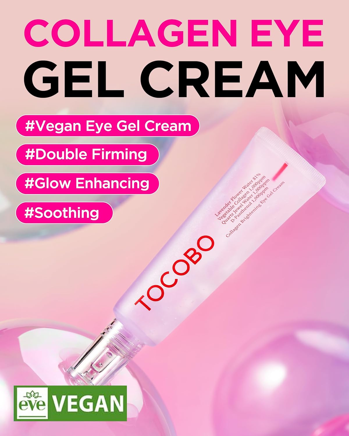 TOCOBO Collagen Brightening Eye Gel Cream 30mL