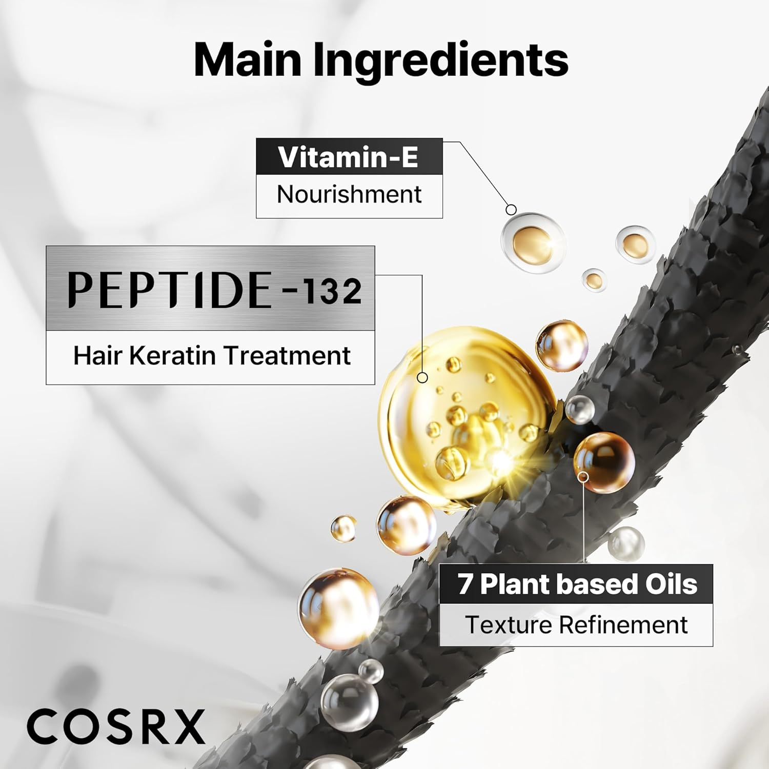 COSRX PEPTIDE 132 Hair Bonding Oil Serum 30 mL