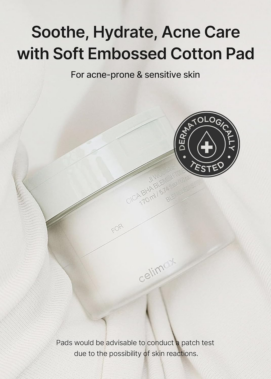 celimax Ji Woo Gae CICA BHA Blemish Toner Pad 60 Pads