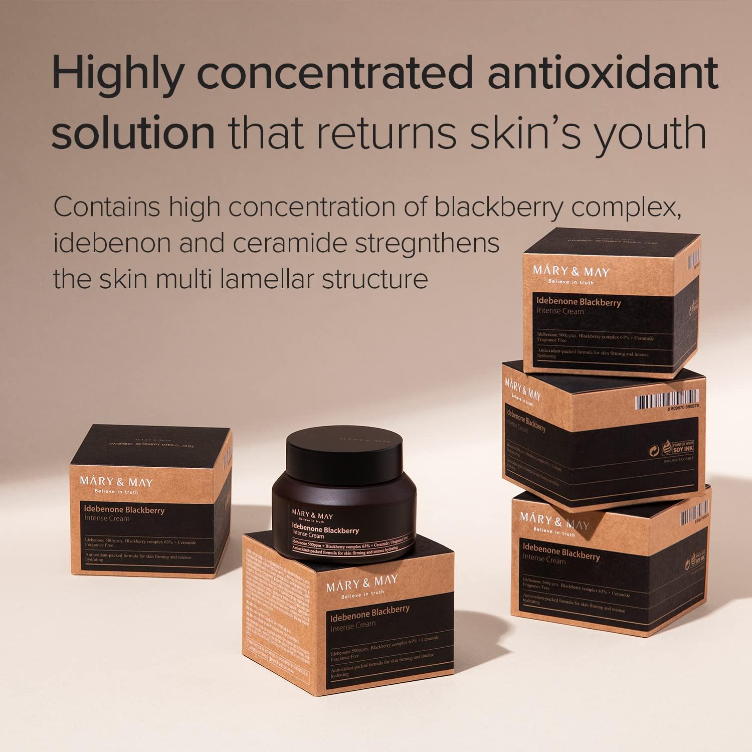 Mary & May Idebenone Blackberry Intense Cream 70g