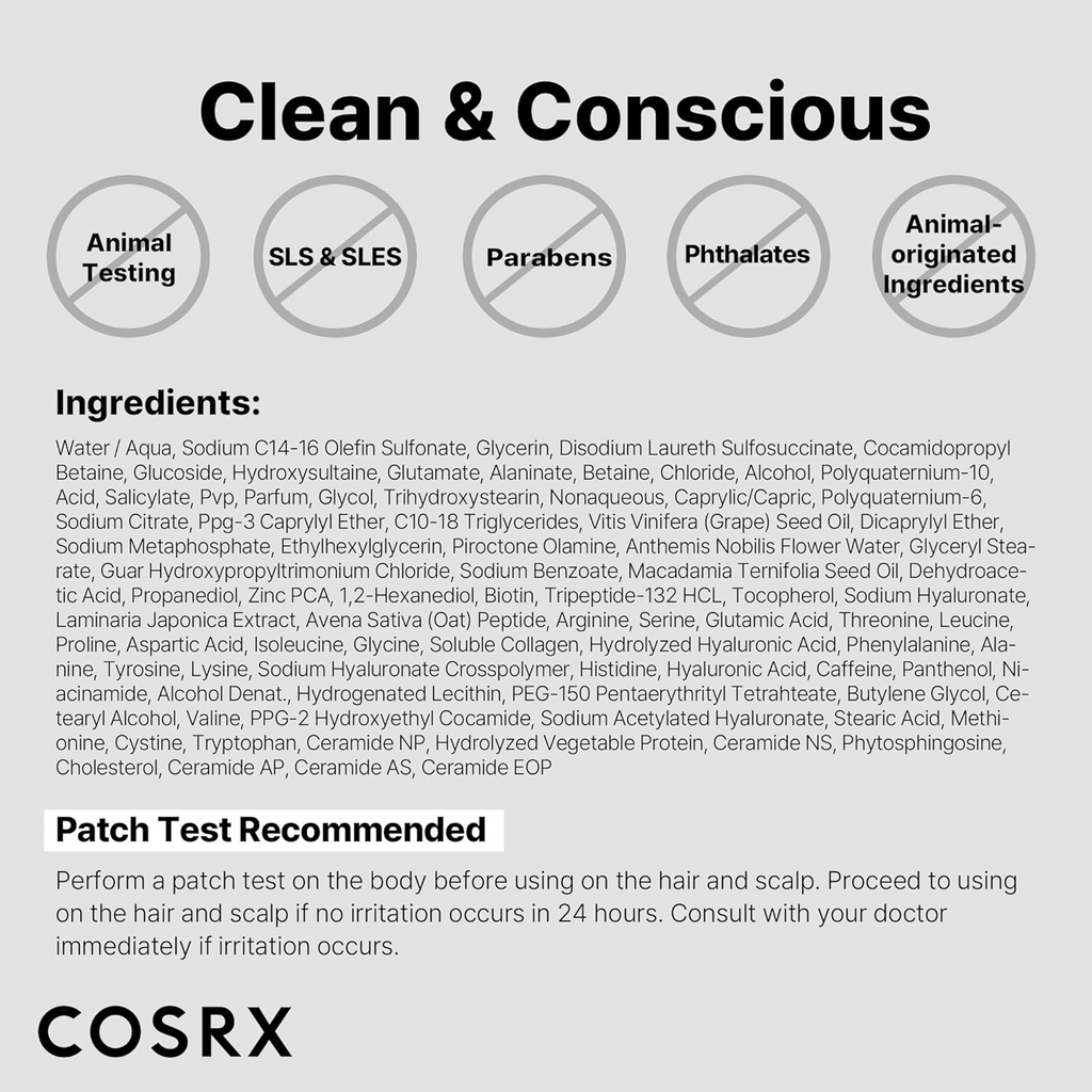 COSRX PEPTIDE 132 Perfect Hair Bonding Shampoo 200mL