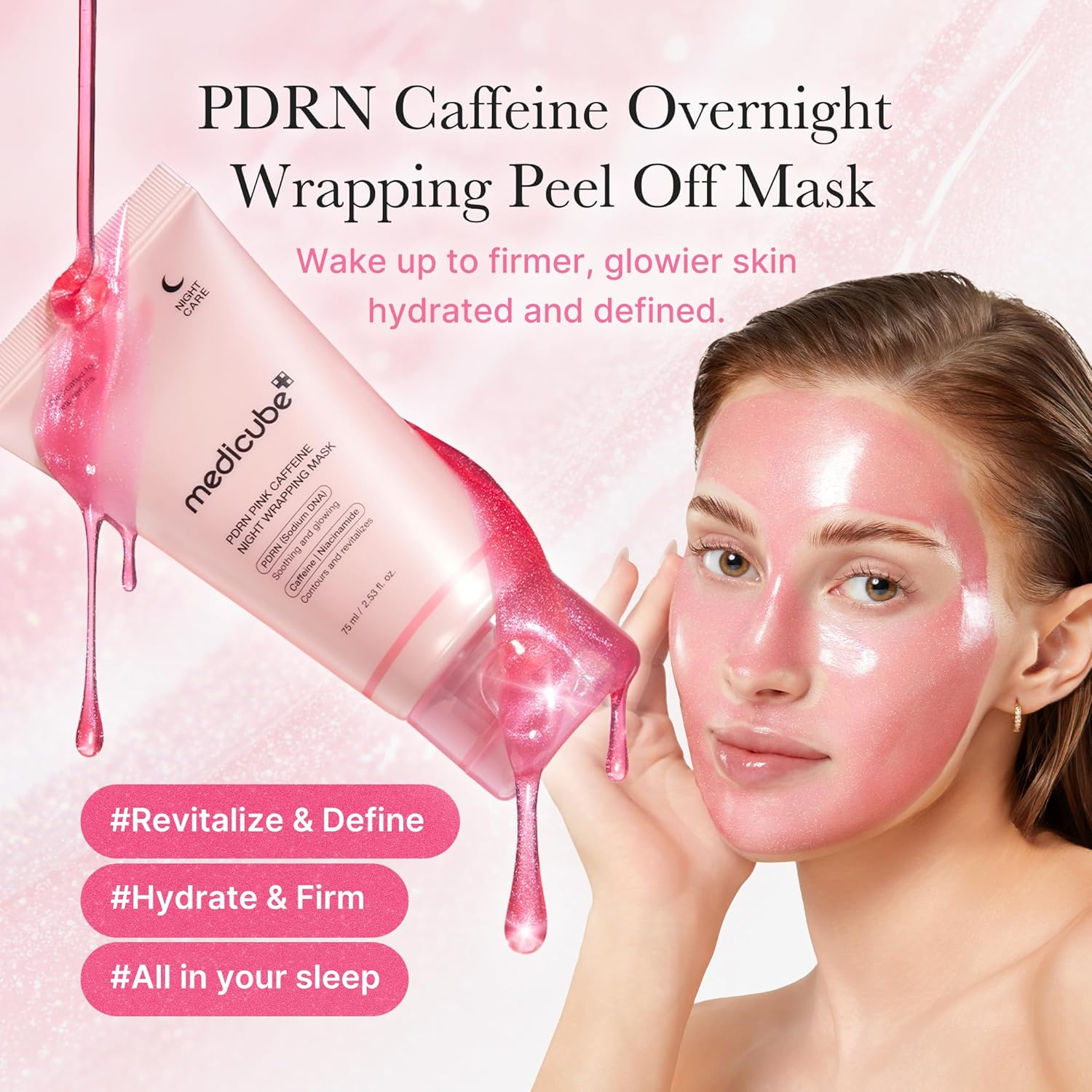 medicube PDRN Caffeine Night Wrapping Mask 75 mL