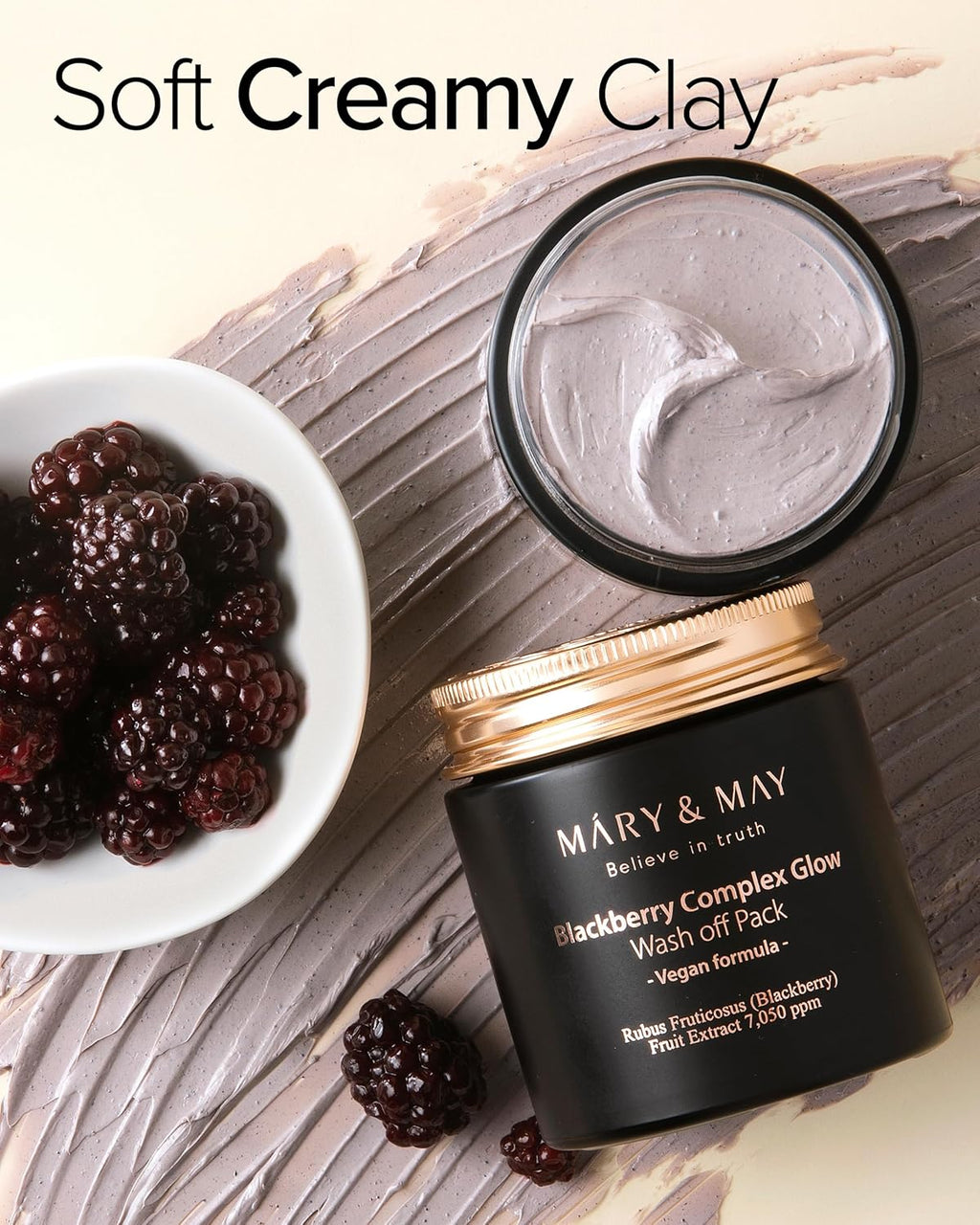 Mary & May Vegan Blackberry Complex Glow Wash Off Mask 125g
