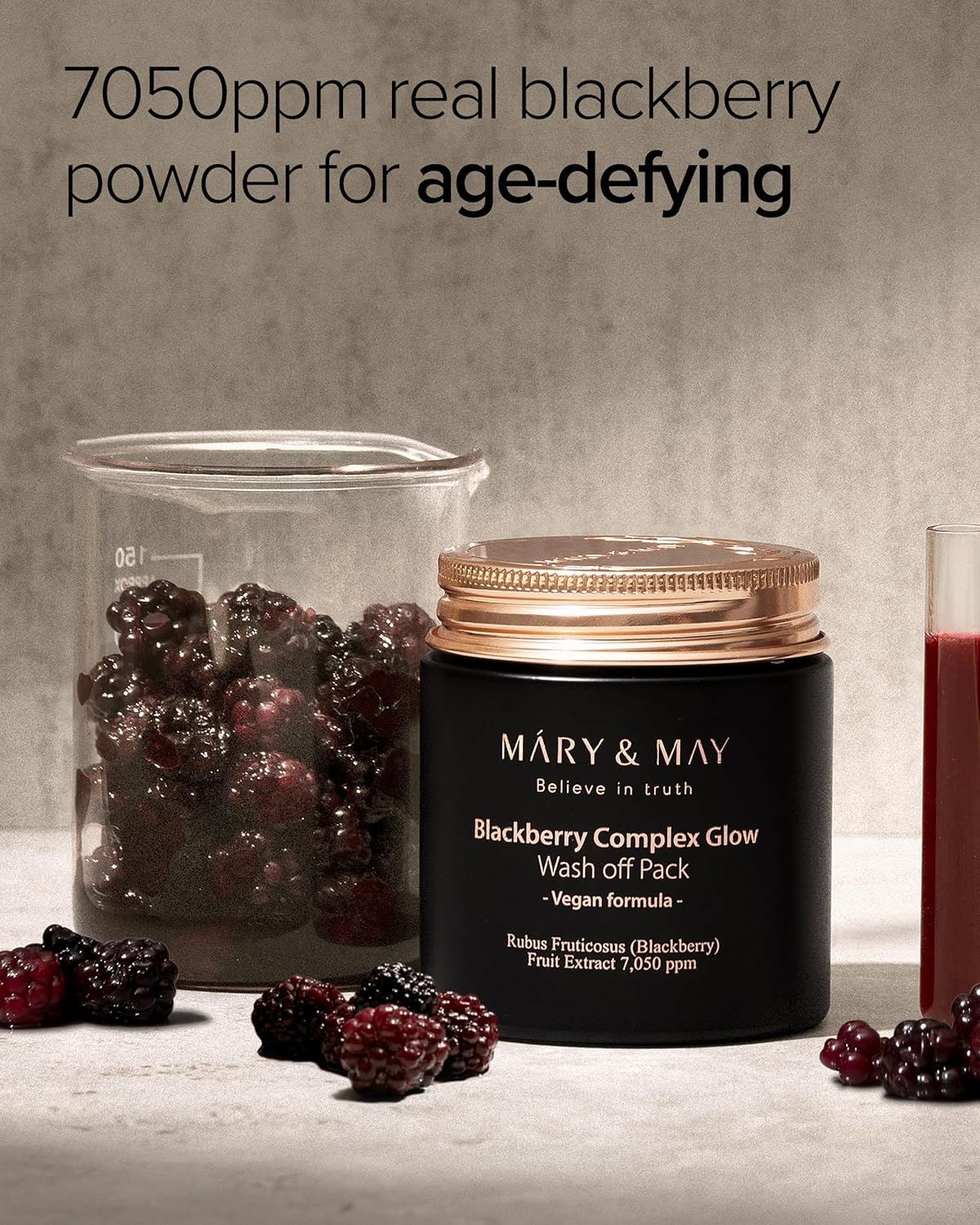 Mary & May Vegan Blackberry Complex Glow Wash Off Mask 125g