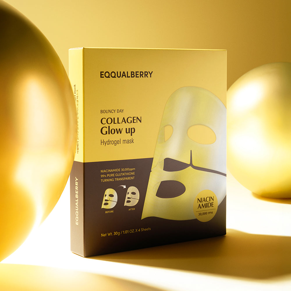 EQQUALBERRY Collagen Glow Up Mask 30g x 4 Sheets