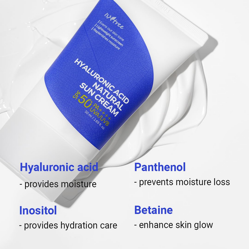 IsNtree Hyaluronic Acid Natural Suncream SPF50 PA++++ 50mL