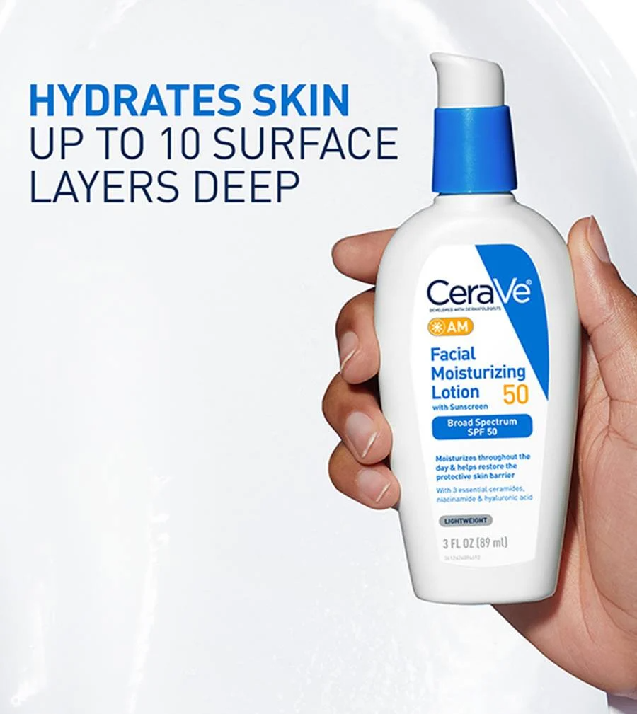 CeraVe Facial Moisturizing Lotion AM SPF 50, 89 mL