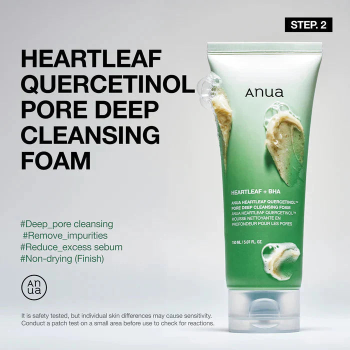 Anua Glass Skin Essential Set, Your 4-Step Routine to Radiant, Poreless Skin | Full-Size Kit