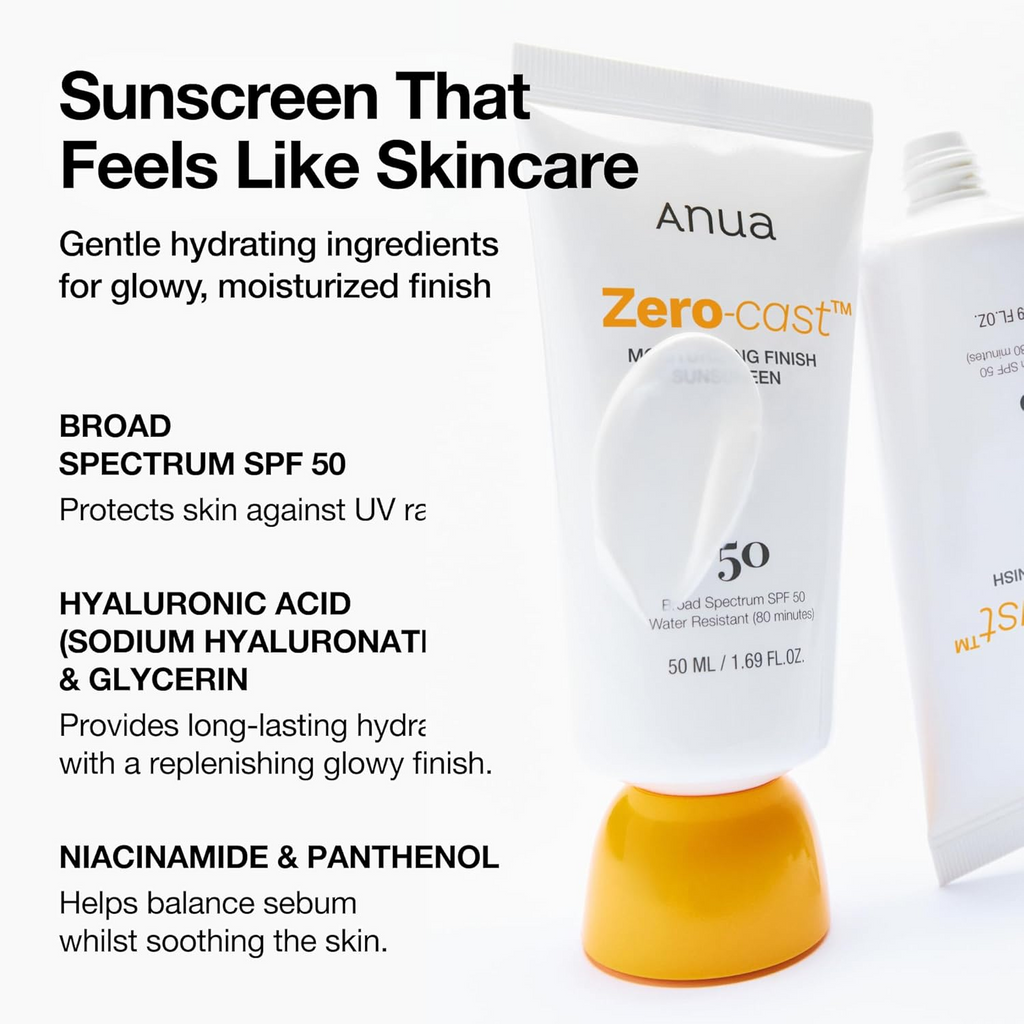 Buy Anua Zero-Cast Moisturizing Finish Sunscreen 50mL