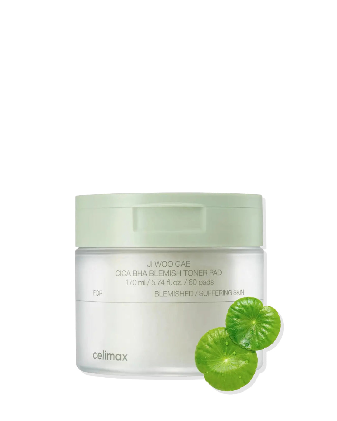 celimax Ji Woo Gae CICA BHA Blemish Toner Pad 60 Pads