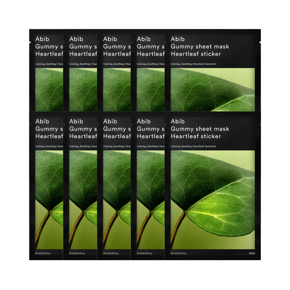 Abib Gummy Sheet Mask Heartleaf Sticker (10 sheets)