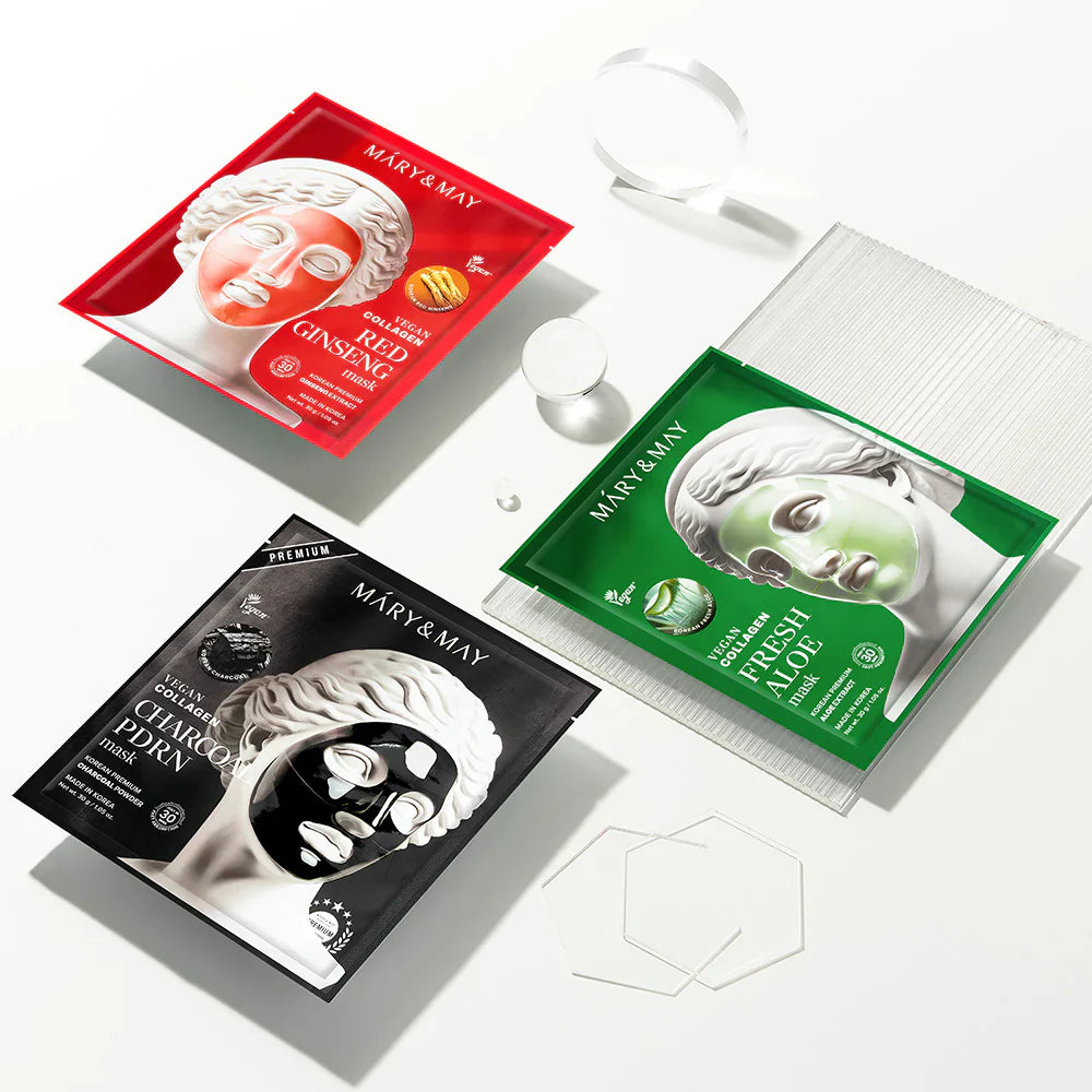 Mary&May Vegan Collagen Red Ginseng Mask (30g x4)