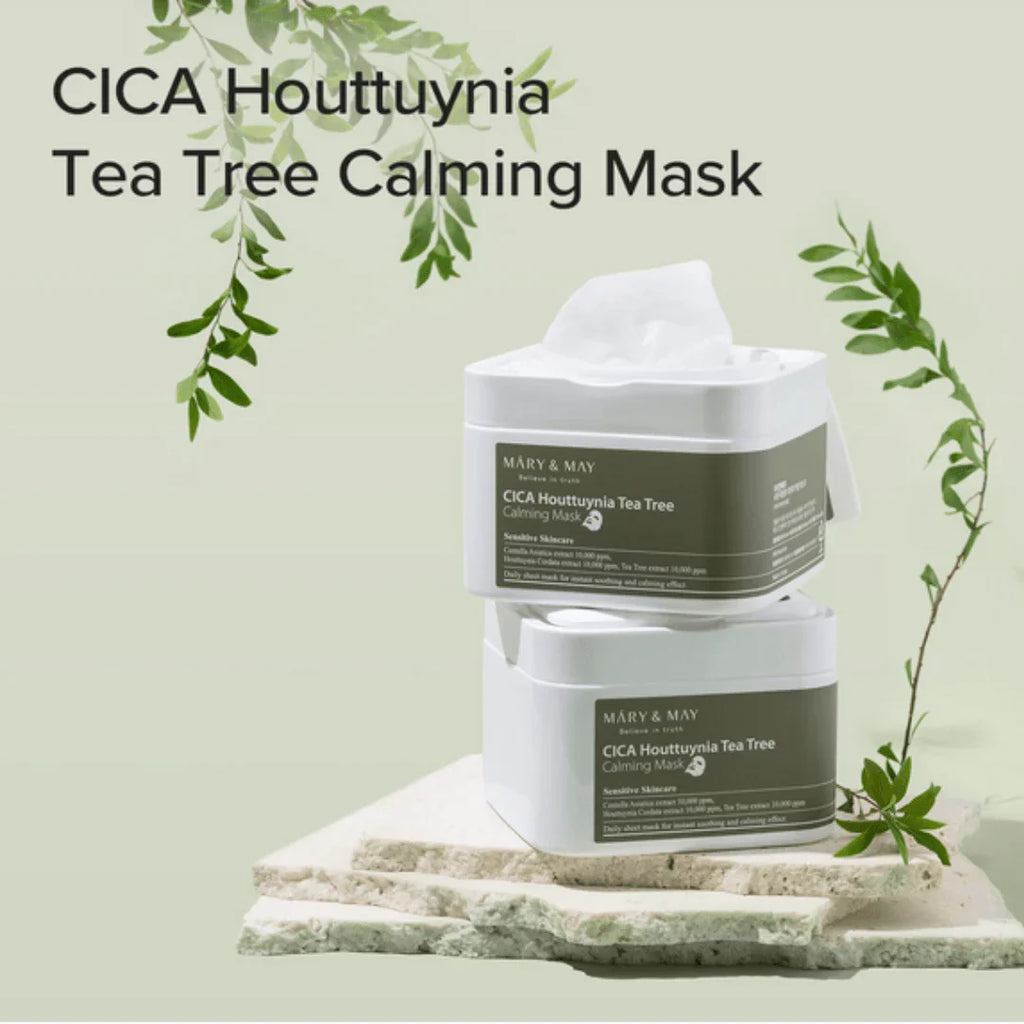 Mary & May CICA Houttuynia Tea Tree Calming Mask 30 Sheets