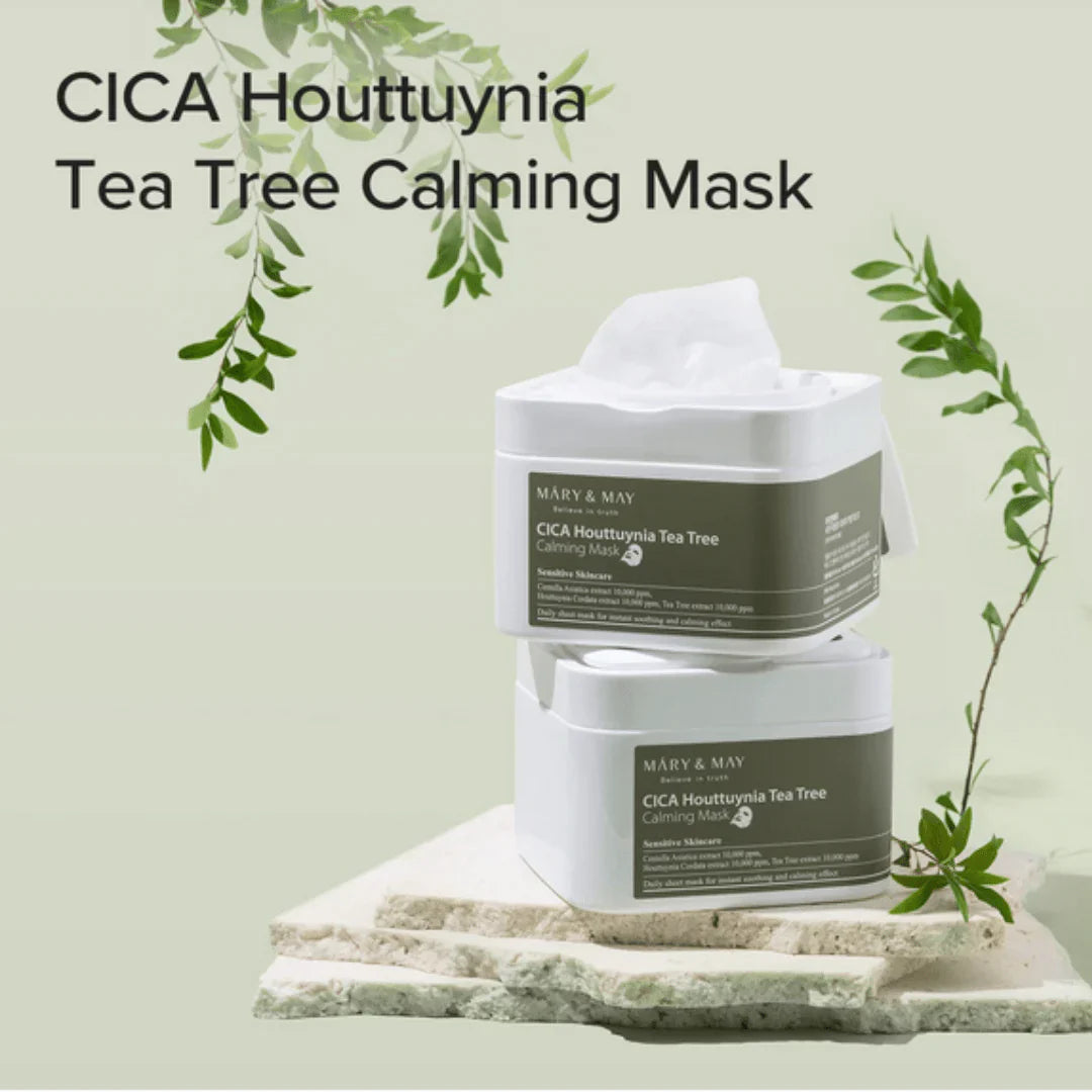Mary & May CICA Houttuynia Tea Tree Calming Mask 30 Sheets