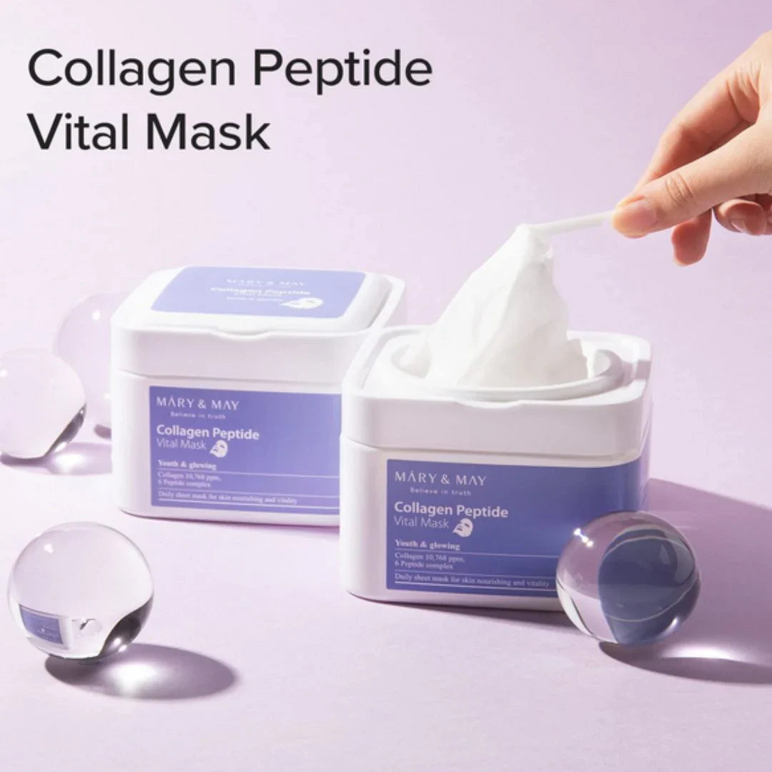 Mary & May Collagen Peptide Vital Mask 30Pcs.