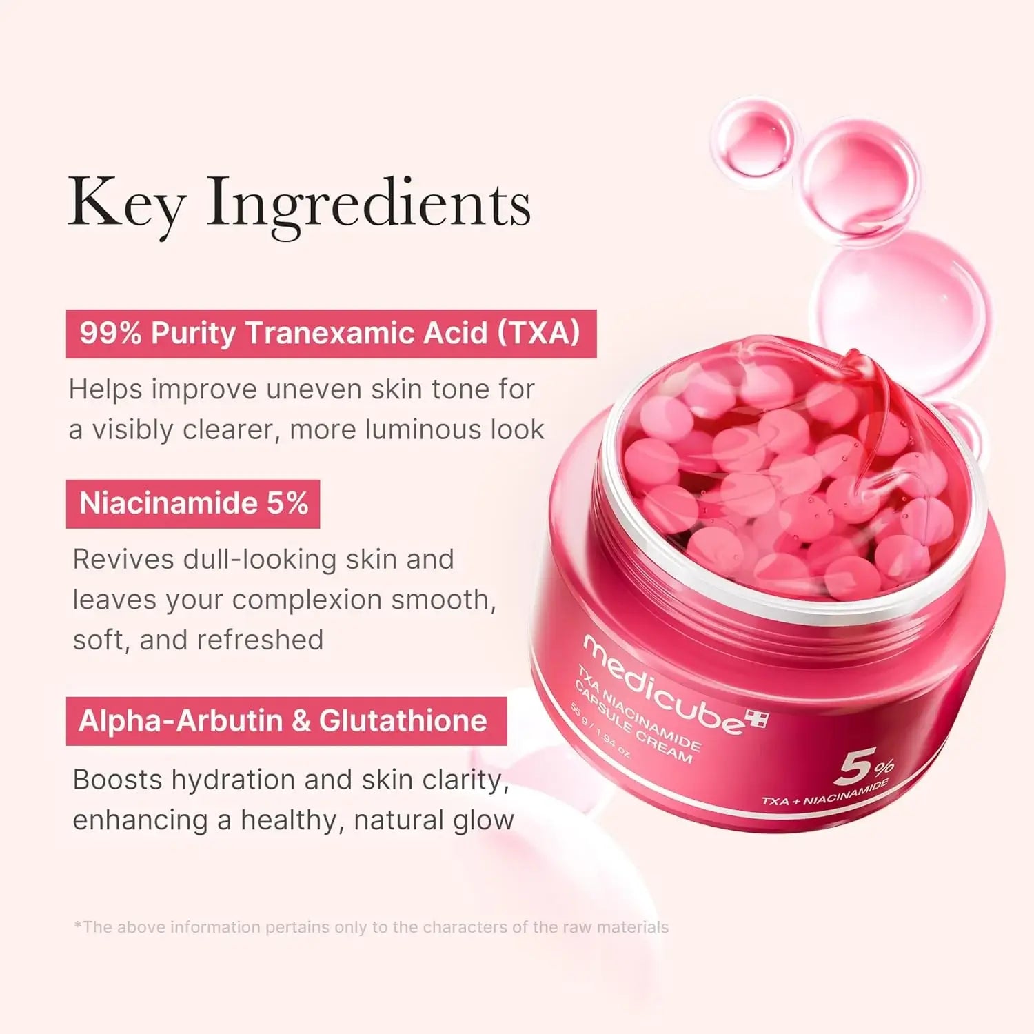 Medicube TXA + Niacinamide 5% Capsule Cream 55g