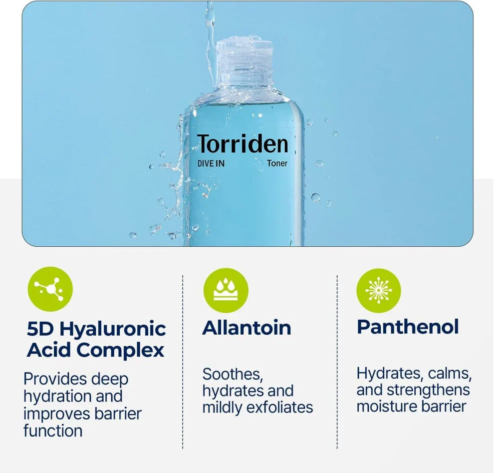 TORRIDEN Dive In Low Molecule Hyaluronic Acid Toner 300 mL