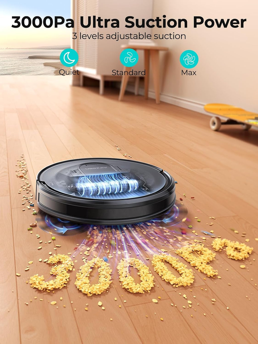 Smart Robot Vacuum Cleaner with App Control & Remote